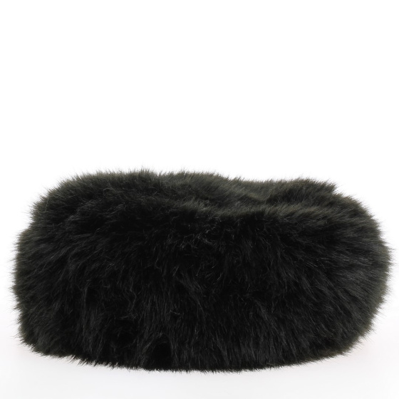 Toque en fourrure noire