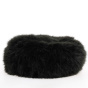 Toque en fourrure noire