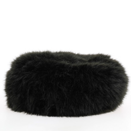 Toque en fourrure noire