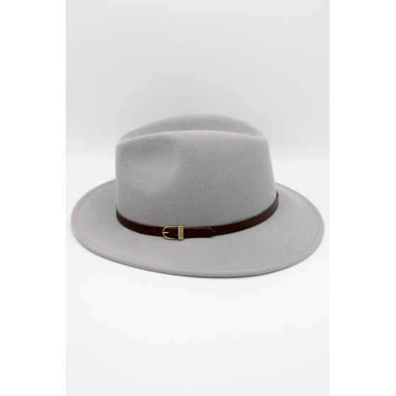 Classic wool Fedora hat with band