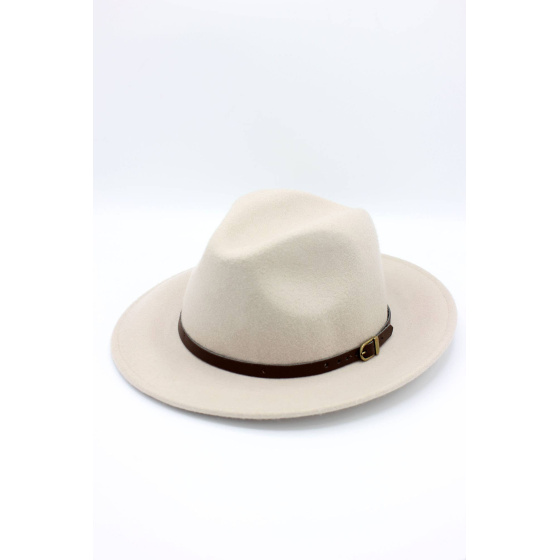 Classic wool Fedora hat with band