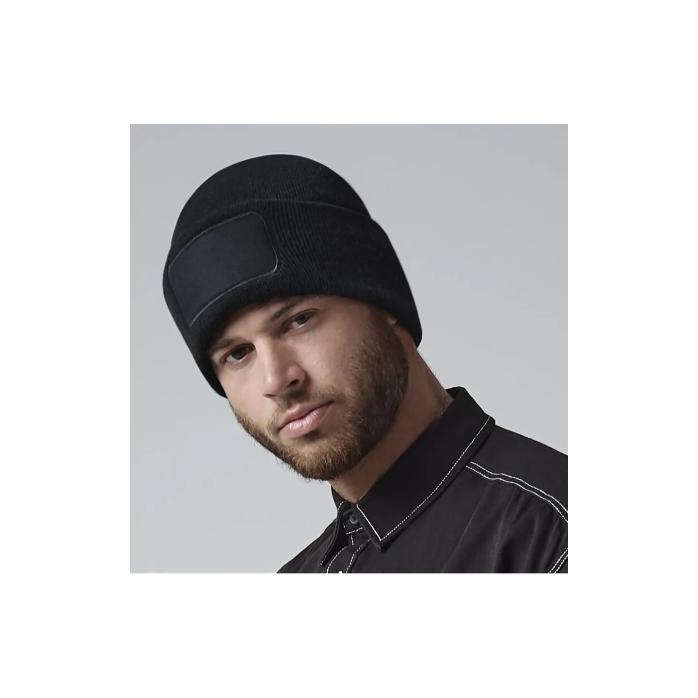 Bonnet  À Patch Polyester Recyclé Noir - Traclet