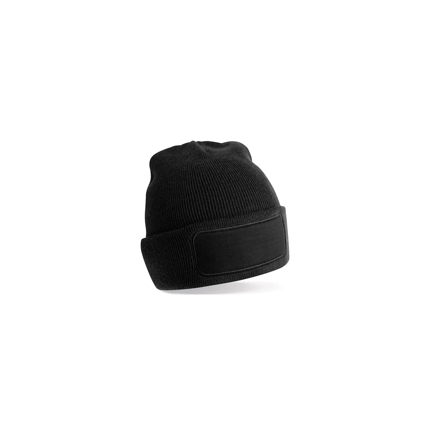 Bonnet À Patch Polyester Recyclé Noir - Traclet Reference : 21685| Chapellerie Traclet