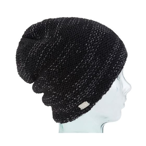 The Pia Black Coal Beanie