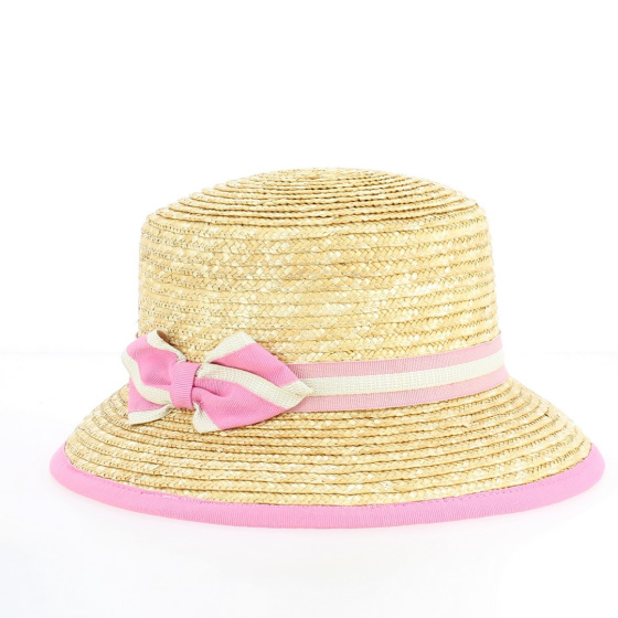 Natural Straw Varese Cloche Hat - Traclet