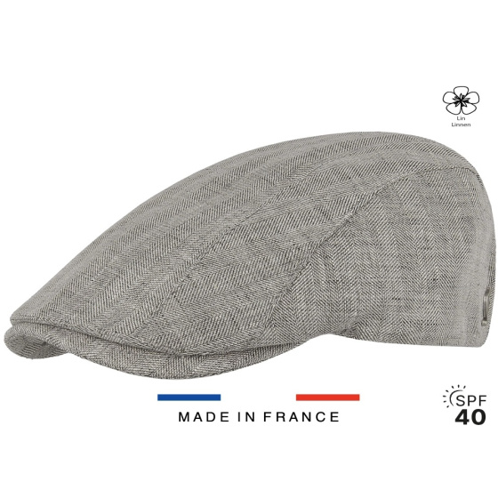 Flat Cap Parfaite Soie Grise - Fléchet