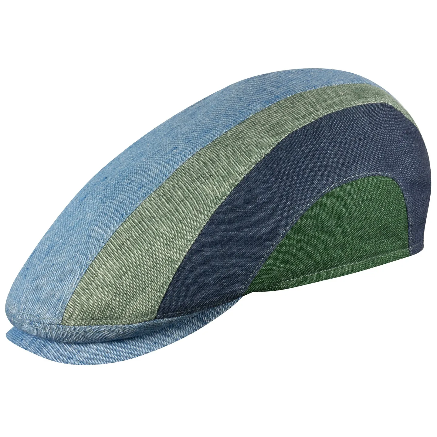 Casquette Plate Detroit Lin Bleue UPF50+ - Göttmann