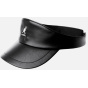 Black Faux Leather Visor Cap - Kangol