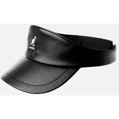 Casquette Visière simili Cuir Noire - Kangol Reference : 21706 | Chapellerie Traclet