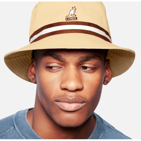 Bob Stripe Lahinch Cotton Taupe - Kangol