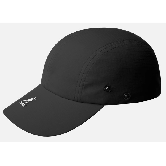 Black Baseball Cap with Face Mask & Neck Guard - Kangol