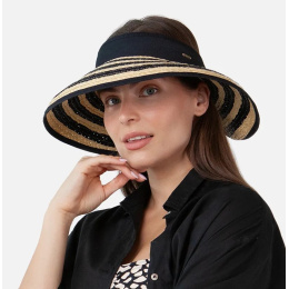 Visor Cap Tambou Natural Straw & Black - Barts