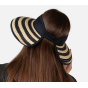 Visor Cap Tambou Natural Straw & Black - Barts