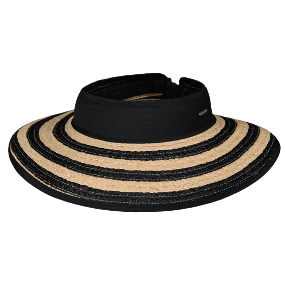 Casquette Visière Tambou Paille Naturel & Noir - Barts