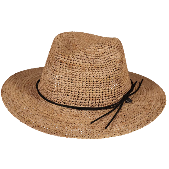 Brown Straw Celery Traveller Hat - Barts