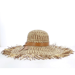 Rimini Natural Straw Wide-Brimmed Hat - Traclet
