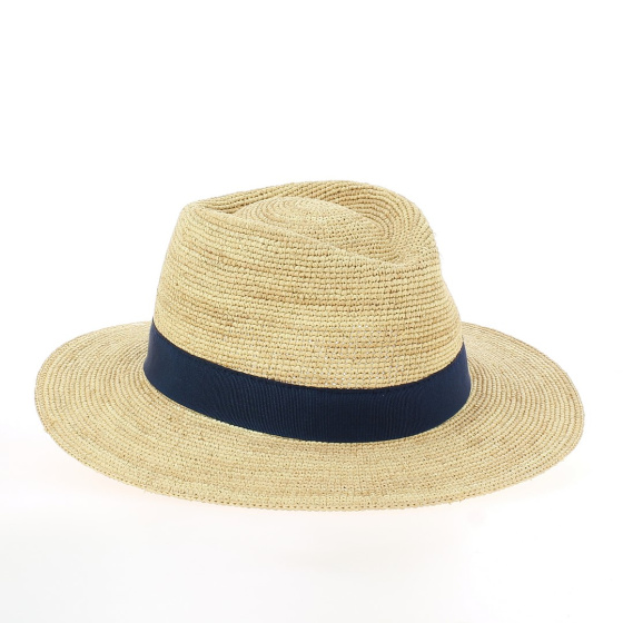 Chapeau Traveller Flavien Raphia Ruban Bleu Chapeau Traveller Flavien Raphia Ruban Bleu