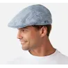 Oslo Chevron Wool Grey Flat Cap - Barts Reference: 11455 | Traclet Hatters