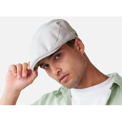 Oslo Chevron Grey Wool Flat Cap - Barts Reference: 11455 | Traclet Hat Shop