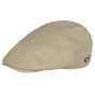 Jarvis Flat Cap Beige Linen & Cotton - Barts