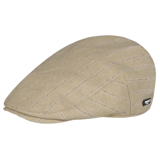 Jarvis Flat Cap Beige Linen & Cotton - Barts