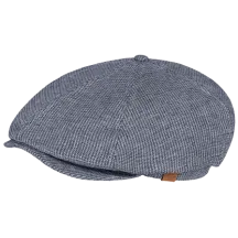 Jamaica Flat Cap Linen & Cotton Blue - Barts  Reference: 21747 | Chapellerie Traclet