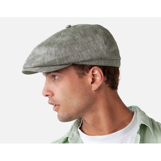 Jamaica Flat Cap Linen & Cotton Taupe - Barts