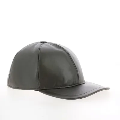 Brown Nappa Leather Cap