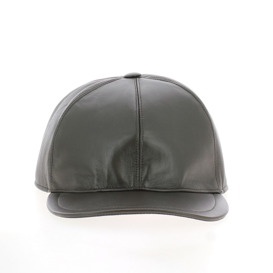 Classic Brown Nappa Leather Baseball Cap