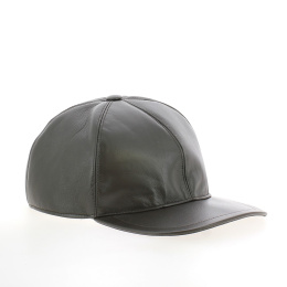 Classic Brown Nappa Leather Baseball Cap