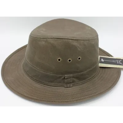 Chapeau Coton Huilé Sologne Kaki - Traclet