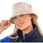 Luxury Cotton Bucket Hat Beige - Traclet