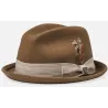 Chapeau Trilby Gain Feutre Laine Marron Désert - Brixton