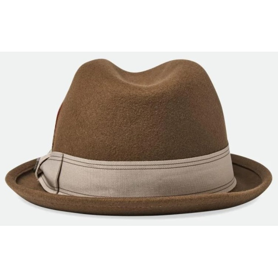 Brown Desert Wool Felt Trilby Gain Hat - Brixton Brown Desert Wool Felt Trilby Gain Hat - Brixton