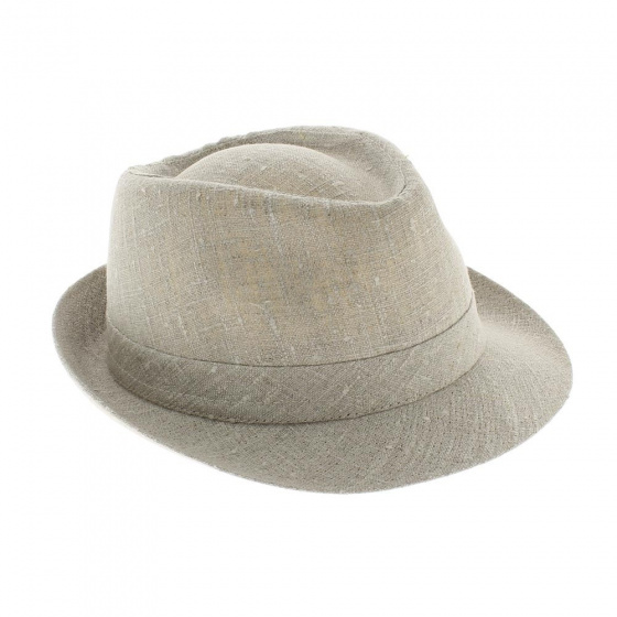 Chapeau trilby lin naturel Chapeau trilby lin naturel