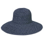 Navy White Polka Dot Scrunchie Sun Hat UPF 50+ - House Of Ord