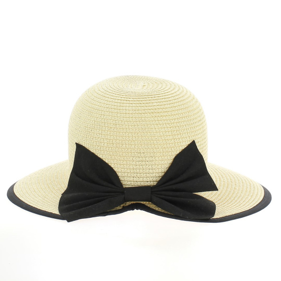 Tessuto Hat with Black Bow