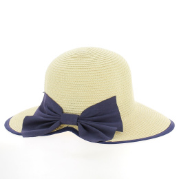 copy of Chapeau Cloche Panama avec nœud noir