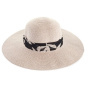 Monroe Monochrome Natural Fibers Wide Brim Hat Beige - House of ord