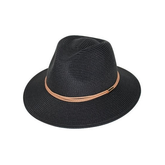 Chapeau Fedora Blayney Noir UPF50+ - House of Ord