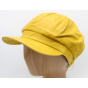 Modena Faux Leather Newsboy Cap - Traclet
