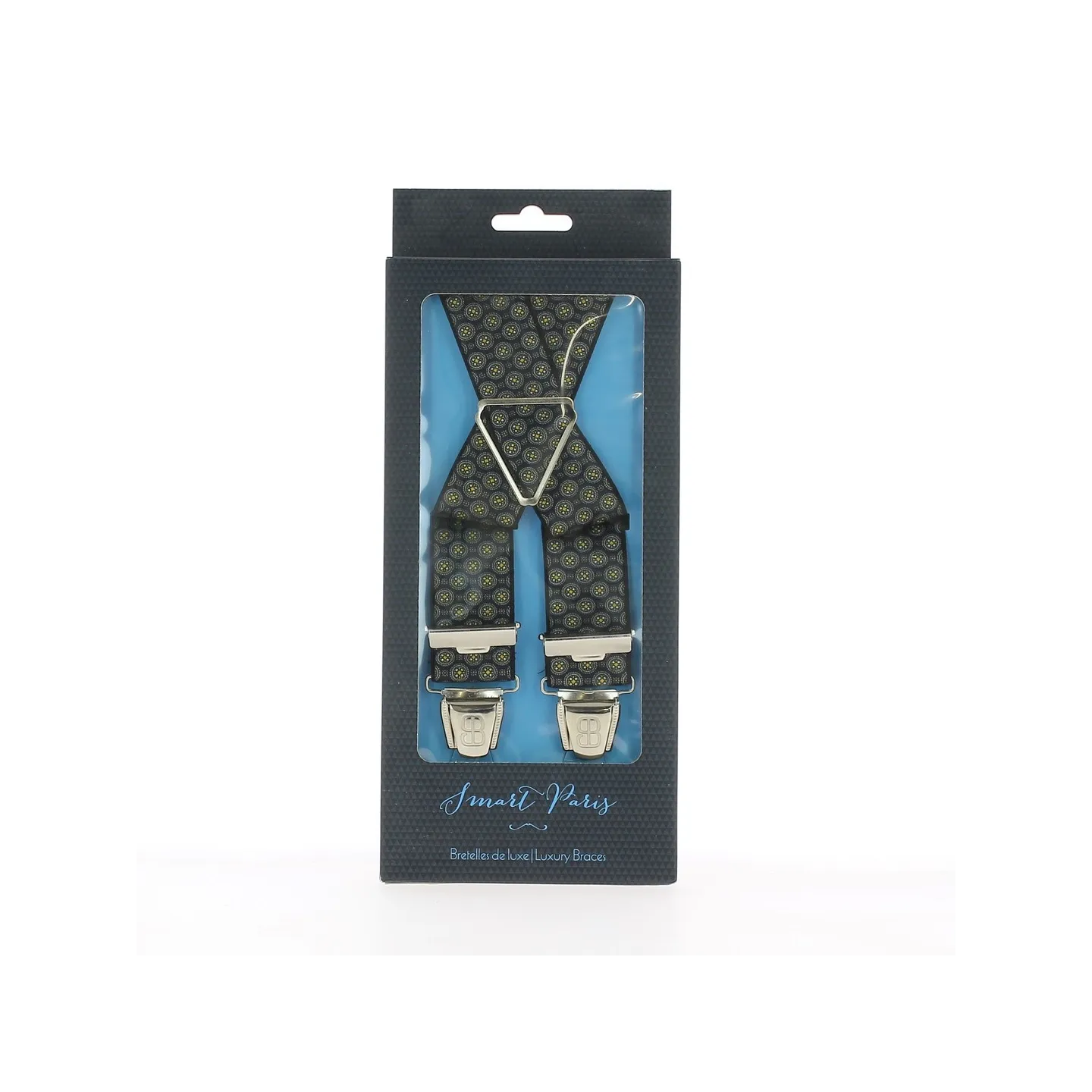 Smart Paris Black & Gold Luxury Suspenders
