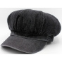 Mahalia Summer Jeans Black Cotton Cap - Traclet
