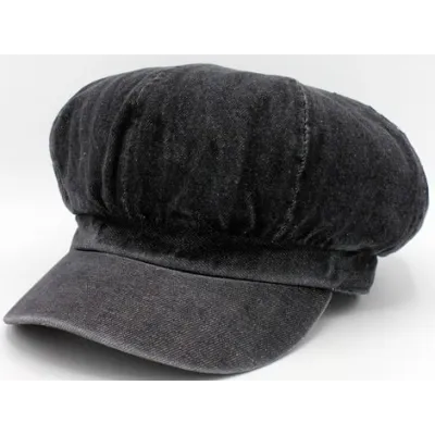 Casquette Mahalia Eté Jeans Noire Coton - Traclet   Reference : 15455| Chapellerie Traclet