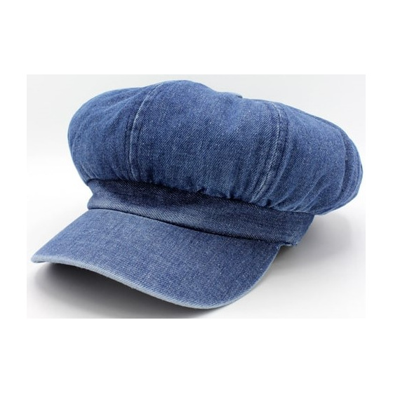 Jansper Newsboy Cap Washed Blue Denim - Traclet Jansper Newsboy Cap Washed Blue Denim - Traclet