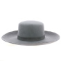 Breton-style Cordobés Hat in Gray Felt
