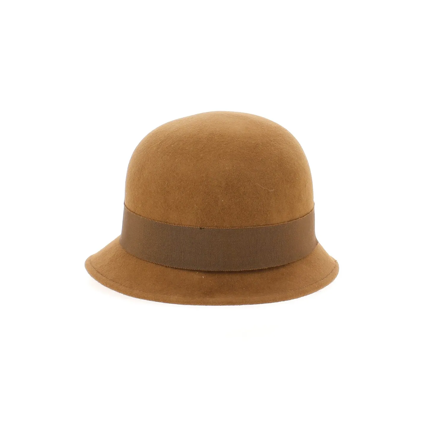 Chapeau Cloche en Feutre Marron