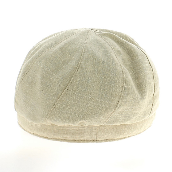 Hudson Beige Newsboy Cap