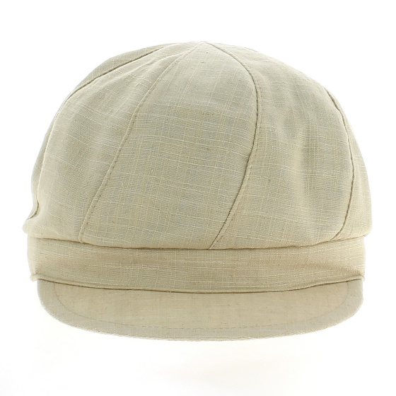 Hudson Beige Newsboy Cap