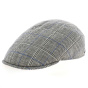 Gray Cotton Flat Cap Milano